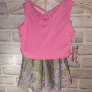 3T Pink Tank Top Disney Tulle Skirt